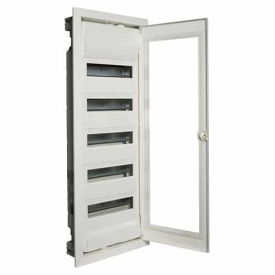 Imagine Tablou metalic PT 120 module (5x24) usa sticla IP30 Eaton alb BF-OT-5/120-C