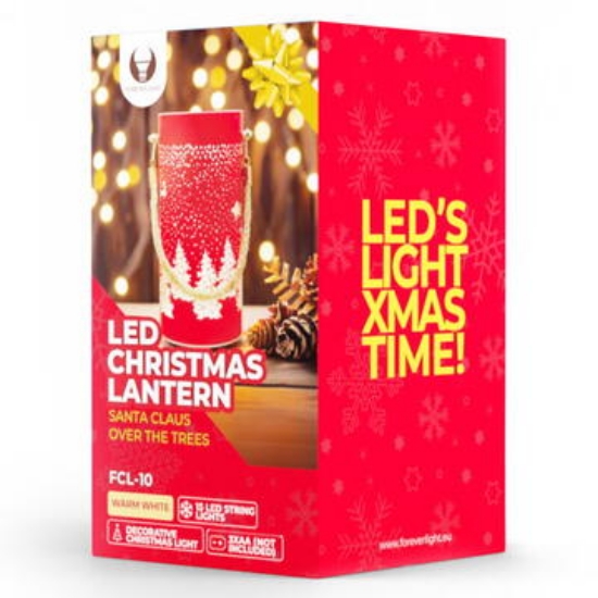 Imagine Lampa LED model Craciun - Rosu/Auriu