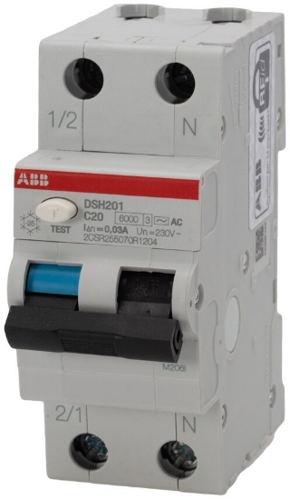 Imagine Întrerupător automat diferențial 1P+N 20A 6kA ABB 2CSR255070R1204