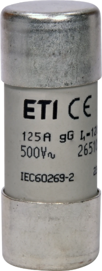 Imagine Siguranță fuzibilă cilindrică 22x58mm 125A 02-136