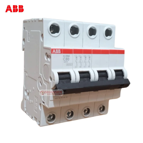 Imagine Disjunctor Automat ABB S204-C80 80A 4P 6kA