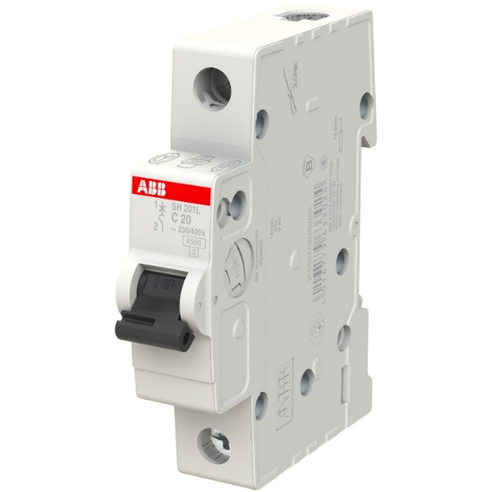 Imagine Întrerupător automat monopolar ABB 20A 4,5kA 2CDS241001R0204