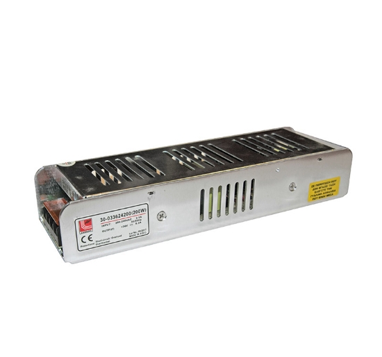 Imagine Transformator pentru LED 230V/24V 200W Aluminiu Mini 05-041/200