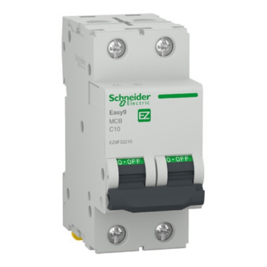 Imagine Siguranță automată modulară Schneider Electric Easy9 2P 10A 4.5kA curba C