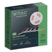Imagine Banda LED V-TAC COB 12.5W/m 220-240V IP65 3000K Rola 50m