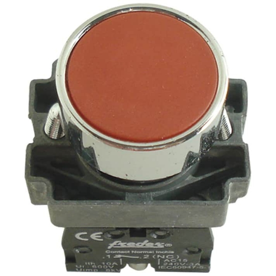 Imagine Buton cu revenire roșu INI 32-750