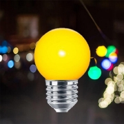 Imagine Bec LED 1W G45 E27 Galben Braytron