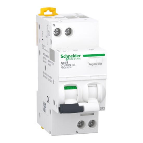 Imagine Disjunctor diferential modular A9 ICV40N 1P+N C6A 6KA 30MA AC RCBO 2VCAP A9DE3606