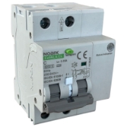 Imagine Dispozitiv de detectare a defectelor de arc electric AFDD+RCBO, 2P, 16A, 30mA, curba C, tip A, 6kA, Noark