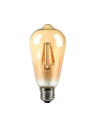 Imagine Bec LED ST64 E27 4W cu filament 2200K model Edison