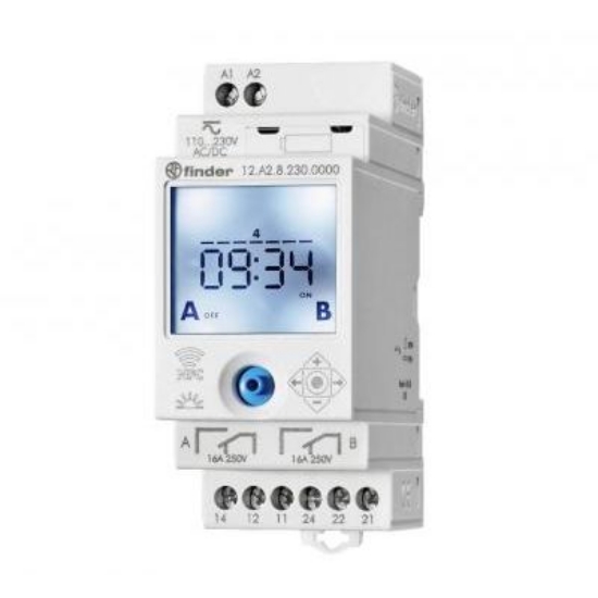 Imagine Programator digital săptămânal pe șină, 16A, 150h, 3 module