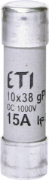 Imagine Siguranță fuzibilă cilindrică CH10x38 gPV 15A/1000V DC
