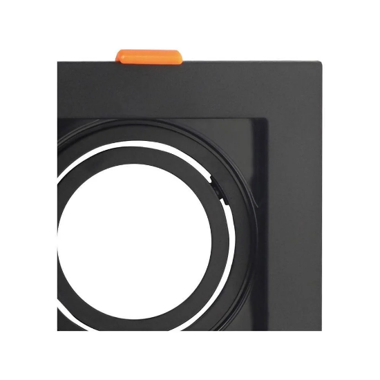 Imagine Ramă Pătrată pentru Spot 9-97615 CCT - Negru 3-96161