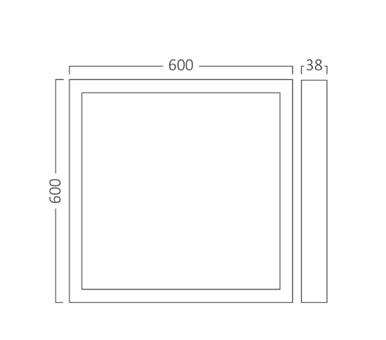 Imagine Panou LED Aplicabil Backlite SRC 50W 600x600 Alb 3in1 Braytron