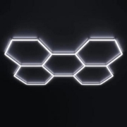 Imagine Tavan LED Honeycomb Set 5 Hexagoane 2347x1641 mm 200W (I639)