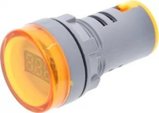 Imagine Ampermetru Digital Ø22mm 0-100A AC 380V Galben 32-3803