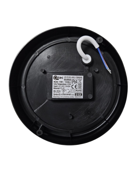 Imagine Corp de iluminat exterior LED Horoz 15W negru 4200K