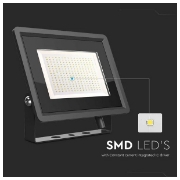 Imagine Proiector LED V-TAC SMD Slim 200W Lumină Rece Negru Seria F