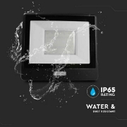 Imagine Proiector LED V-TAC cu senzor, 50W, cip Samsung SMD, Slim, lumină rece, 5 ani garanție