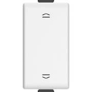 Imagine Întrerupător jaluzele BTicino Matix AM5052N, 1P, 10AX, 250V, cheie dublă 1-0-2, alb AM5052N