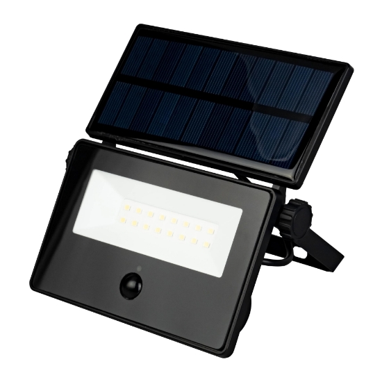 Imagine Proiector LED Negru Solar 16W 6400K 3.7VDC