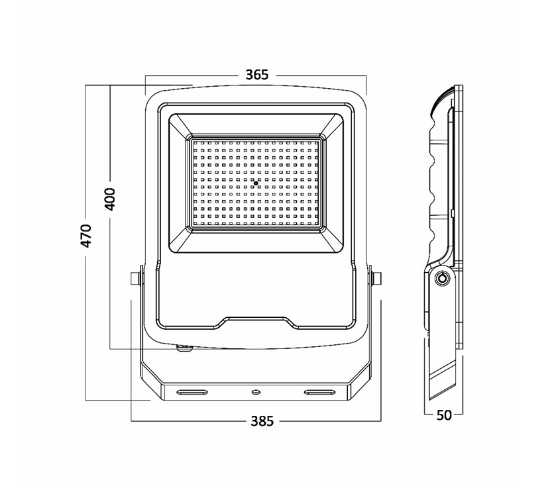 Imagine Proiector LED 200W SMD 6400K BRAYTON BR-BT61-09632