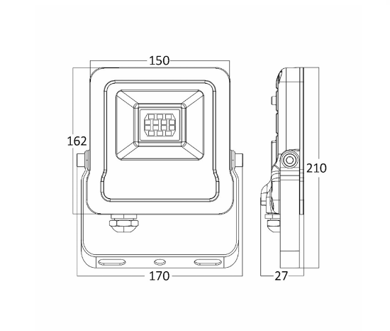 Imagine Proiector cu LED 30W SMD 90LM/W 6400K IP65 Gri br-bt61-03032