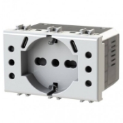 Imagine Priză USB gama P503 compatibilă cu Bticino Matix Alb