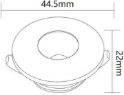 Imagine Spot cu LED rotund MINICOB 5W 6400K Brayton