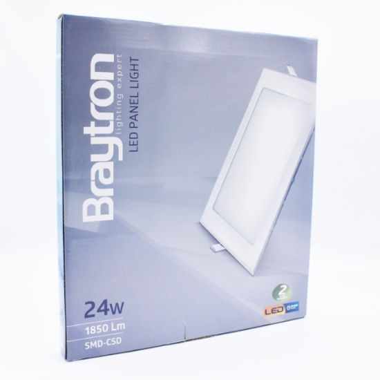 Imagine Spot LED pătrat încastrat 24W 1850lm 4200K 300x300mm alb BR-BP02-32410