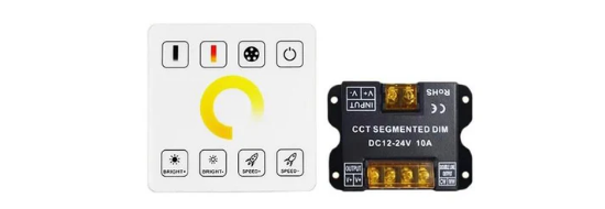 Imagine Dimmer & Controler cu Telecomandă CCT 12/24V 10A