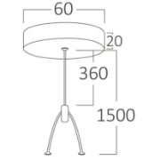 Imagine LANT 2BUC/SET ALB PENTRU MONTAT SUSPENDAT BR-BN01-90000