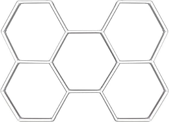 Imagine Tavan LED Honeycomb Set 5 Hexagoane 2347x1641 mm 200W (I639)