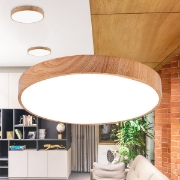 Imagine Plafonieră LED 36W 3000/4000/6500K Lemn Blade RND