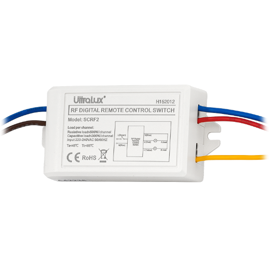 Imagine Telecomandă cu funcție de întrerupător RF, 2 canale, 220V