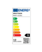 Imagine CORP LED PENTRU PERETE-DREPTUNGHIULAR 12W 3000K NEGRU BR-BH07-03301