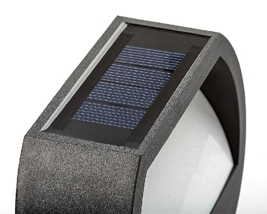 Imagine Aplică de exterior solară Narmada LED 0,5W 4000K IP44 negru