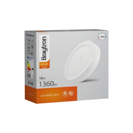 Imagine Spot LED rotund aplicat 18W 230V 6400K Braytron