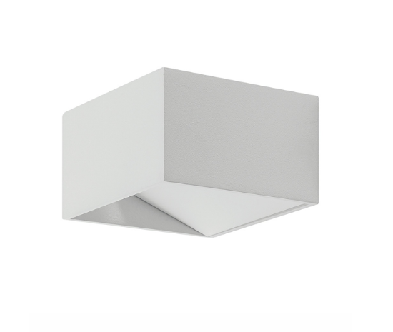 Imagine Corp LED pentru perete pătrat 8W 3000K alb