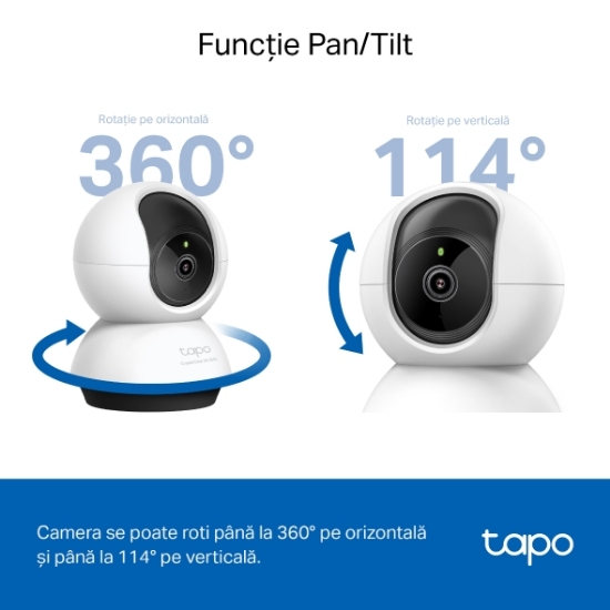 Imagine Cameră de supraveghere Wi-Fi Tapo C220 Pan/Tilt pentru interior