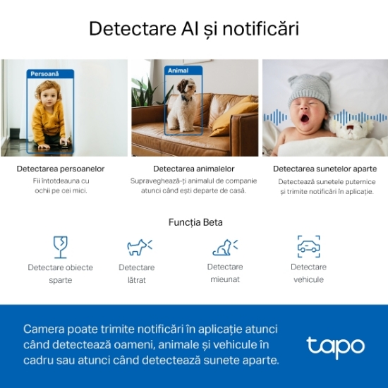 Imagine Cameră de supraveghere Wi-Fi Tapo C220 Pan/Tilt pentru interior