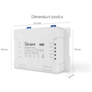 Imagine Comutator/Releu WiFi inteligent 4 canale Sonoff 4CH R3