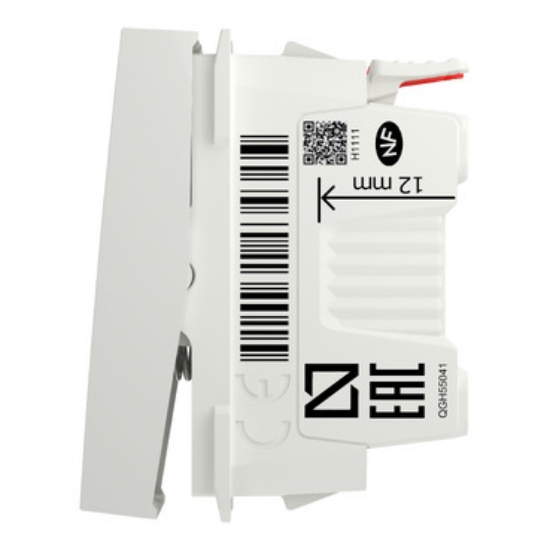 Imagine Intrerupator cu revenire 10A 1M alb Unica Studio