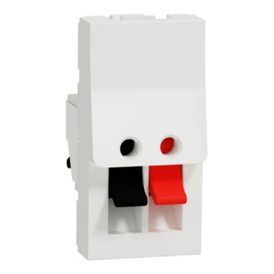 Imagine Priză difuzoare 1M alb Noua Unica Schneider Electric NU348718