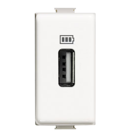 Imagine Priză Încărcare 2xUSB 1M, 2.1A, 230V, culoare alb