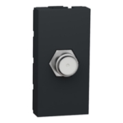 Imagine Priză TV cablu coaxial tip F 1M antracit