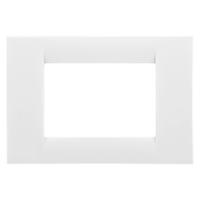 Imagine Rama decor Gewiss System Virna 3 module albă GW22103