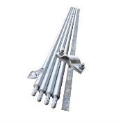 Imagine Kit împământare fără săpături cu 4 electrozi în adâncime, 6m, D=20mm x 1500mm, 1 vârf ghidaj și 1 clemă conexiune, pentru case, garduri electrice, panouri solare