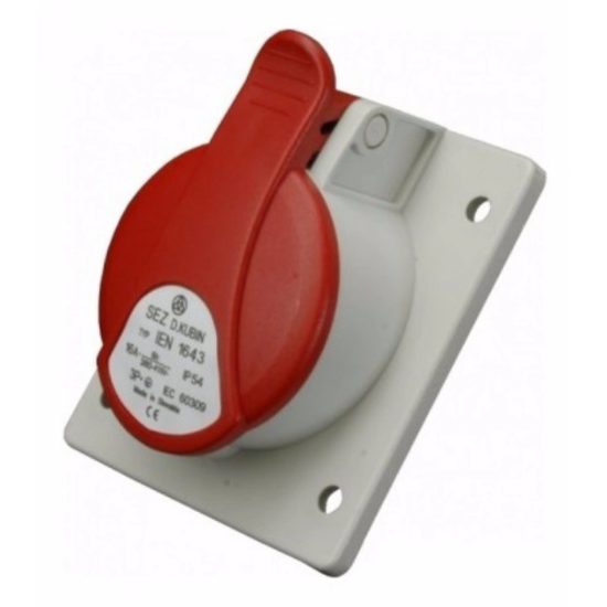 Imagine Priză industrială încastrabilă 4P 32A 400V IP54