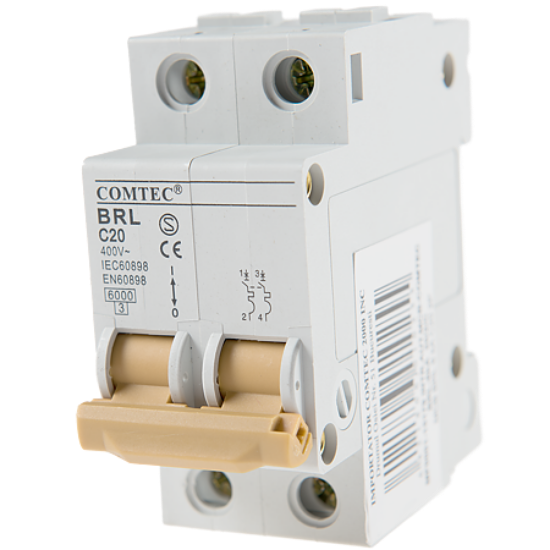 Imagine Întrerupător de siguranță 2P 20A comtec